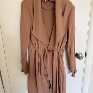 Stylish Tan Trench Coat